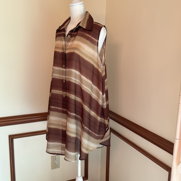 La Palapa Flowy Semi Sheer Bathing Suit Coverup NWOT - Picture 2 of 13